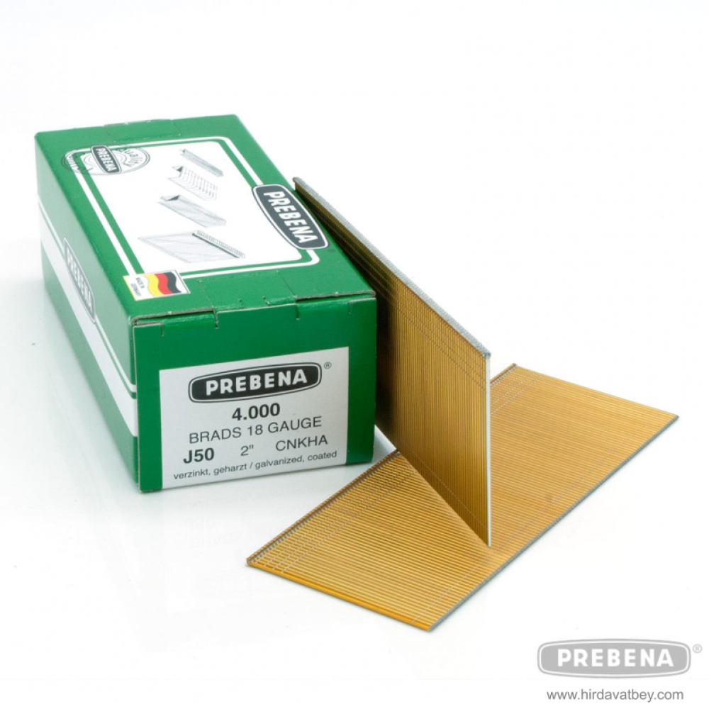 PREBENA J50CNKHA GALVANİZLİ REÇİNE KAPLAMALI BAŞLI ÇİVİ