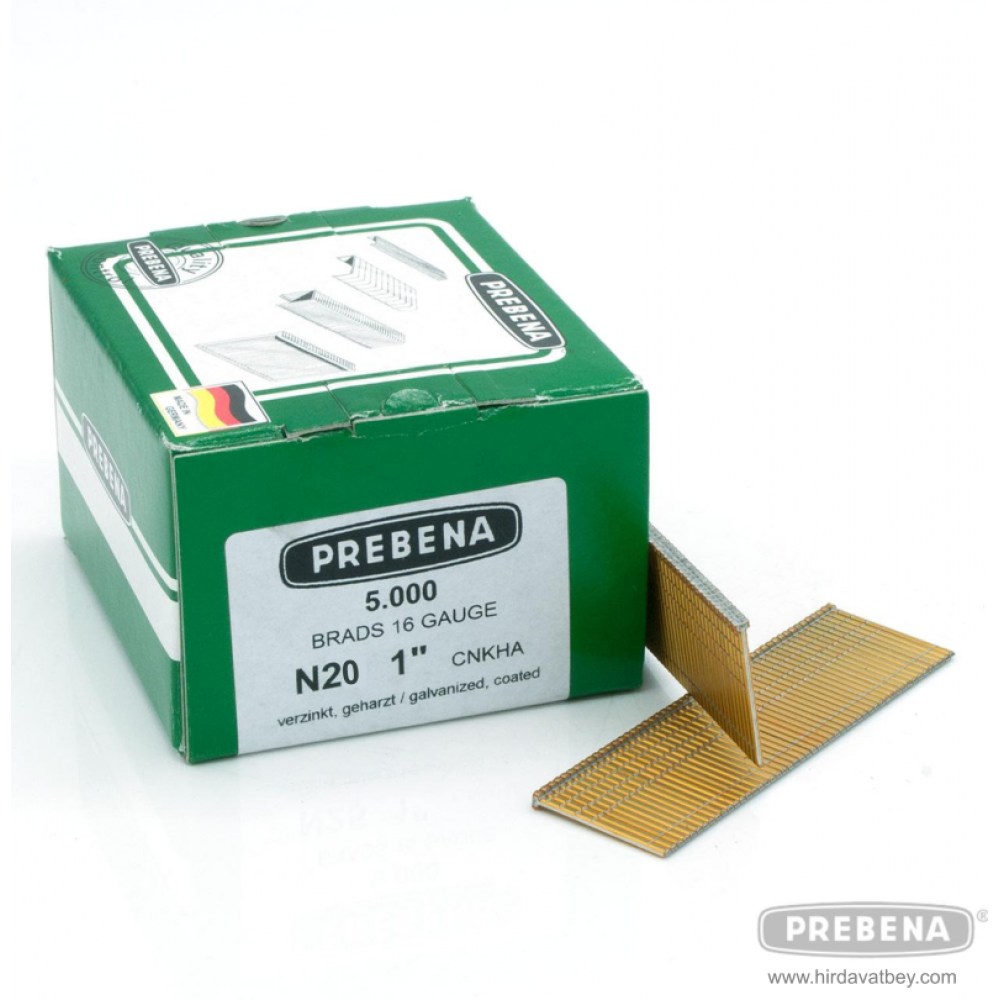 PREBENA N20CNKHA GALVANİZLİ REÇİNE KAPLAMALI BAŞLI ÇİVİ