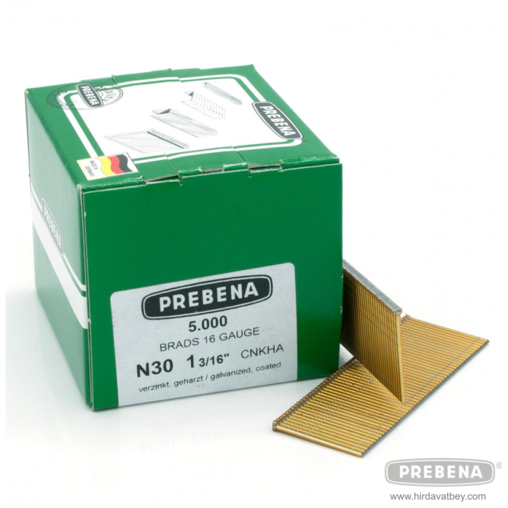 PREBENA N30CNKHA GALVANİZLİ REÇİNE KAPLAMALI BAŞLI ÇİVİ