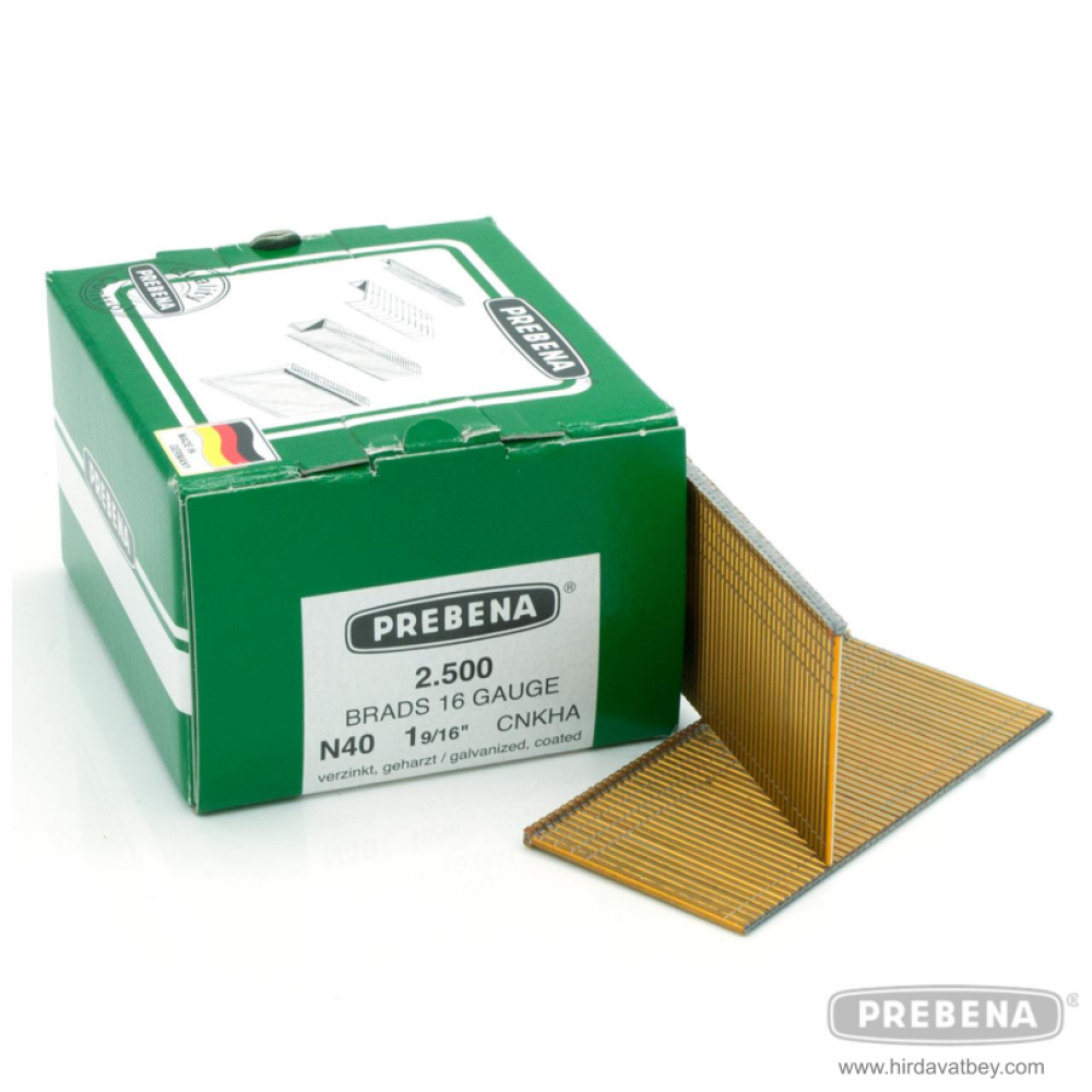 PREBENA N40CNKHA GALVANİZLİ REÇİNE KAPLAMALI BAŞLI ÇİVİ
